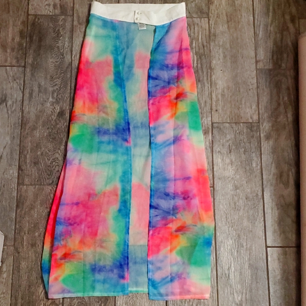 Colorful Tie-Dye Maxi Skirt